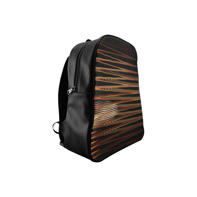Swirly Stripes School Backpack/Large (Model 1601)