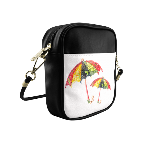 Under my Umbrella VeggieArt Vegan Sling Bag (Model 1627)