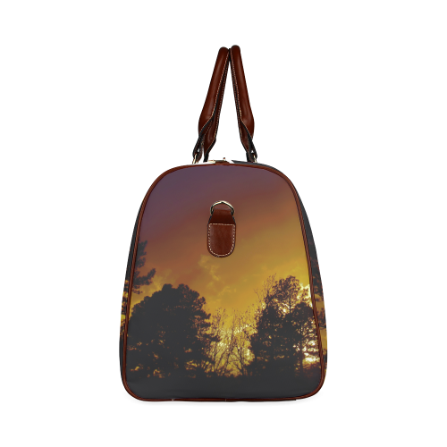sunset forest travel bag by Martina Webster Waterproof Travel Bag/Small (Model 1639)