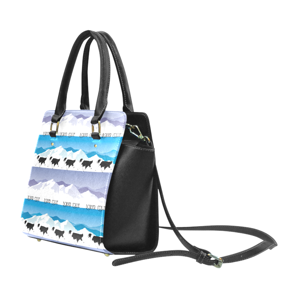 Border Collie Rockin The Rockies Classic Shoulder Handbag (Model 1653)