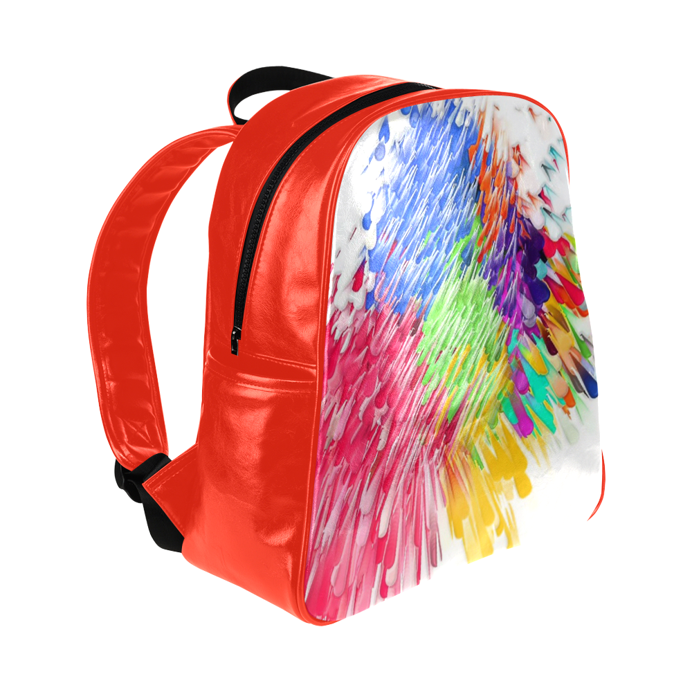 Paint splashes by Artdream Multi-Pockets Backpack (Model 1636)