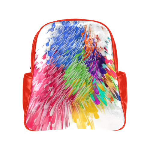 Paint splashes by Artdream Multi-Pockets Backpack (Model 1636)