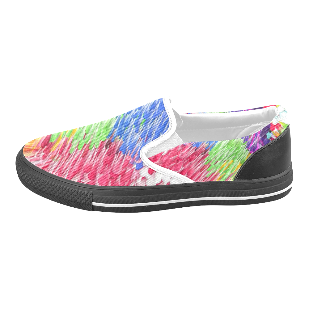 Paint splashes by Artdream Women's Unusual Slip-on Canvas Shoes (Model 019)