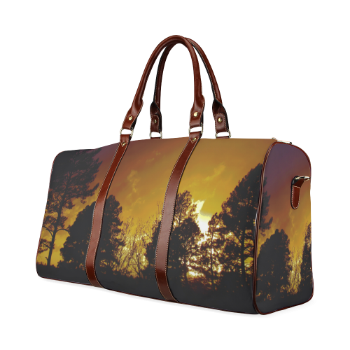 sunset forest travel bag by Martina Webster Waterproof Travel Bag/Small (Model 1639)