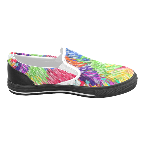 Paint splashes by Artdream Women's Unusual Slip-on Canvas Shoes (Model 019)