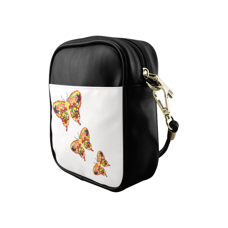 Dancing Butterflies Veggieart Vegan Sling Bag (Model 1627)