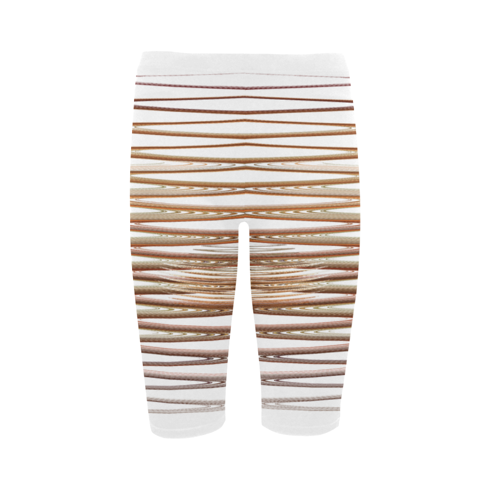 Swirly Stripes Hestia Cropped Leggings (Model L03)