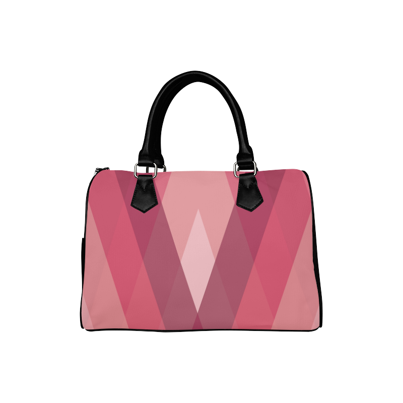 Pink Harlequin Pattern by ArtformDesigns Boston Handbag (Model 1621)