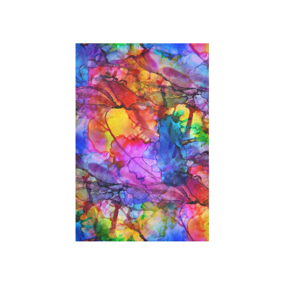 Color Chaos Cotton Linen Wall Tapestry 40"x 60"