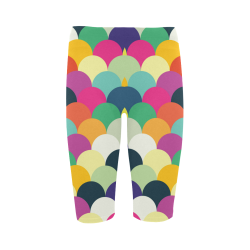 Colorful Circles Hestia Cropped Leggings (Model L03)