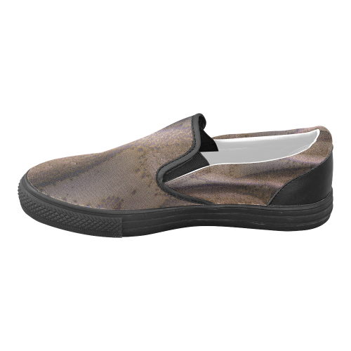 Frosted Dunes on Mars Women's Unusual Slip-on Canvas Shoes (Model 019)