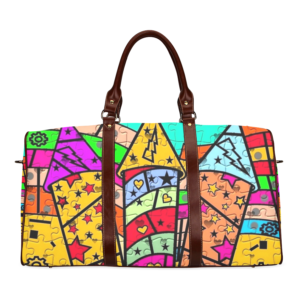 Fireworks by Popart Lover Waterproof Travel Bag/Small (Model 1639)
