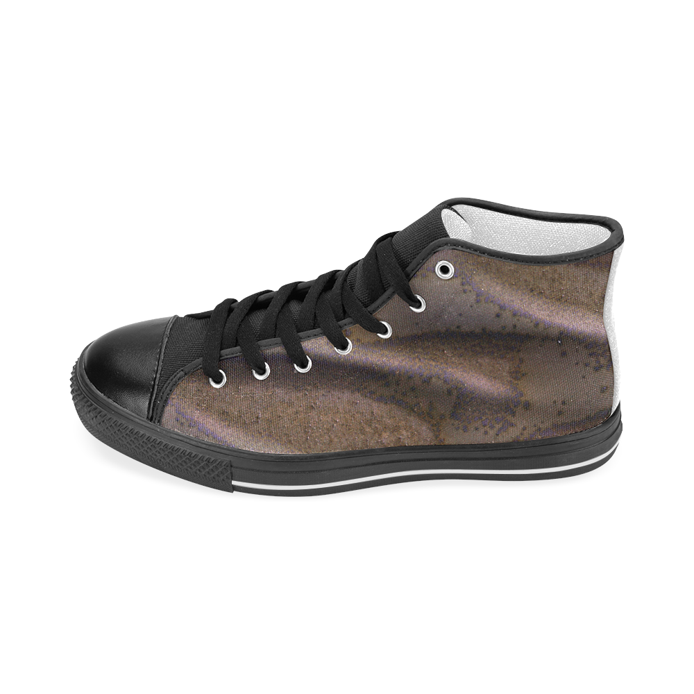 Frosted Dunes on Mars Men’s Classic High Top Canvas Shoes (Model 017)