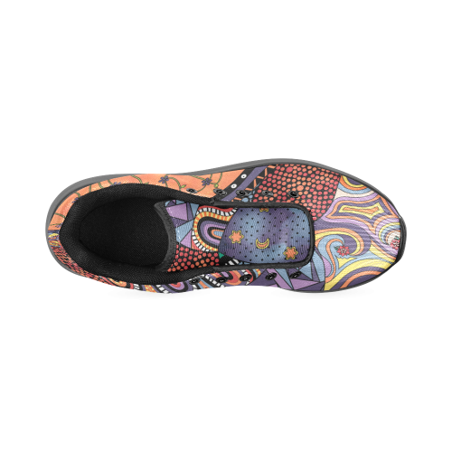 Tangle Doodle Pattern by ArtformDesigns Women’s Running Shoes (Model 020)
