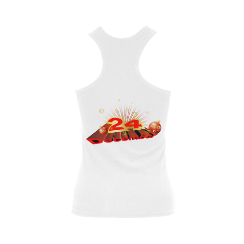 Christmas design with christmas balls Women's Shoulder-Free Tank Top (Model T35)