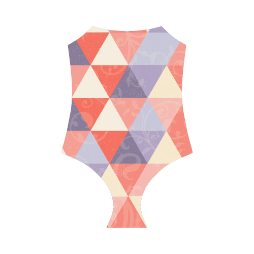 Harlequin Multicolor Pattern by ArtformDesigns Strap Swimsuit ( Model S05)