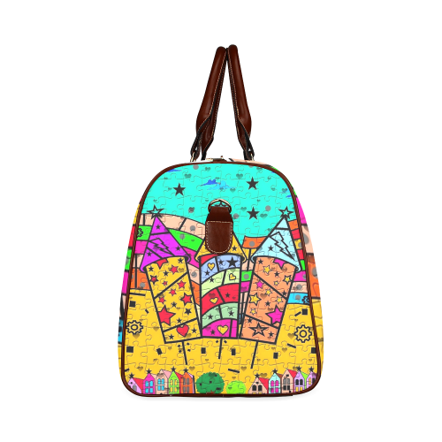 Fireworks by Popart Lover Waterproof Travel Bag/Small (Model 1639)