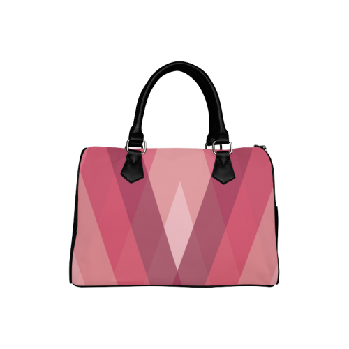 Pink Harlequin Pattern by ArtformDesigns Boston Handbag (Model 1621)