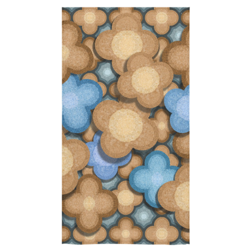brown blue pattern Bath Towel 30"x56"