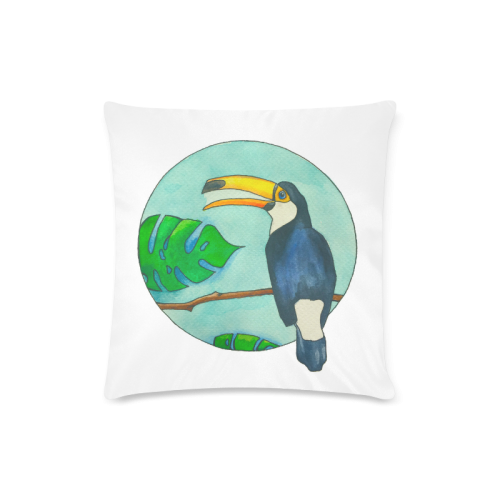 summer time Custom Zippered Pillow Case 16"x16"(Twin Sides)