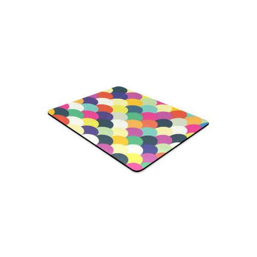 Colorful Circles Rectangle Mousepad