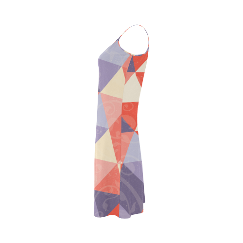 Harlequin Multicolor Pattern by ArtformDesigns Alcestis Slip Dress (Model D05)
