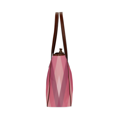 Pink Harlequin Pattern by ArtformDesigns Classic Tote Bag (Model 1644)
