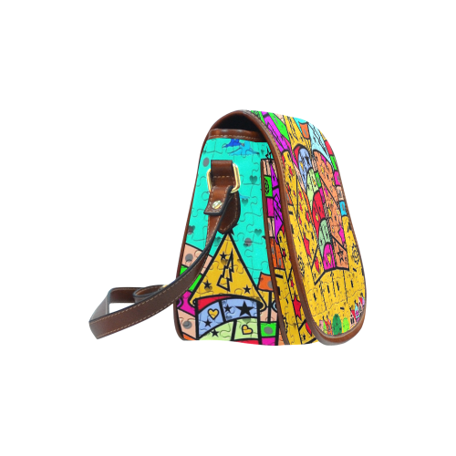 Fireworks by Popart Lover Saddle Bag/Small (Model 1649) Full Customization
