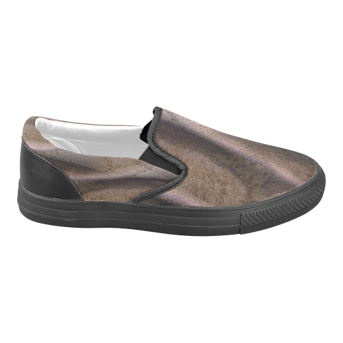 Frosted Dunes on Mars Men's Unusual Slip-on Canvas Shoes (Model 019)