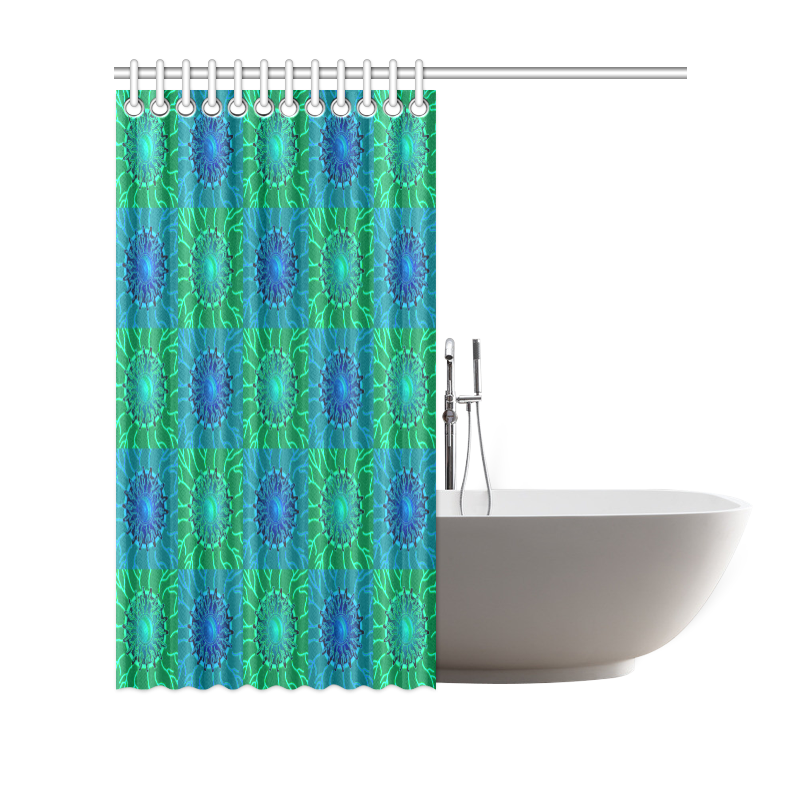 Ocean Veins Shower Curtain 69"x70"