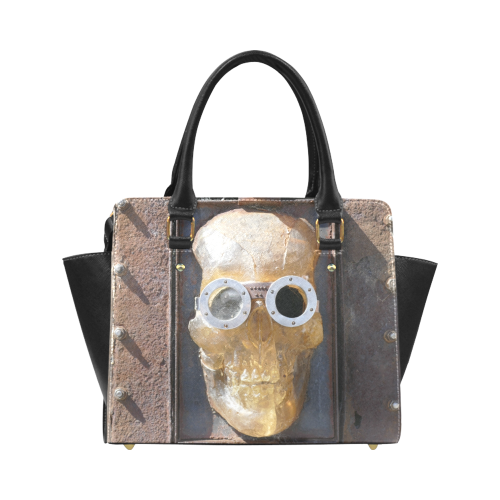 Steampunk skull pirate Classic Shoulder Handbag (Model 1653)