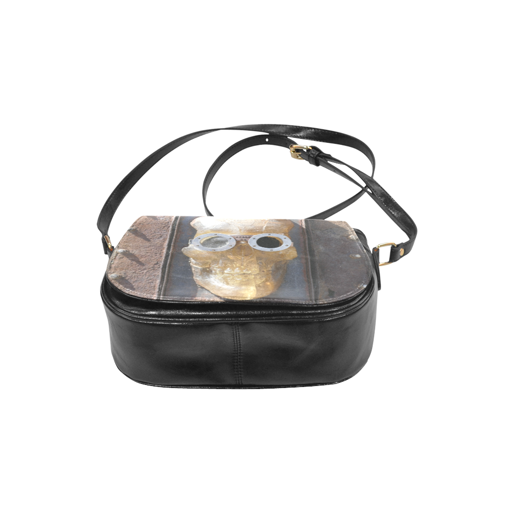 Steampunk skull pirate Classic Saddle Bag/Large (Model 1648)