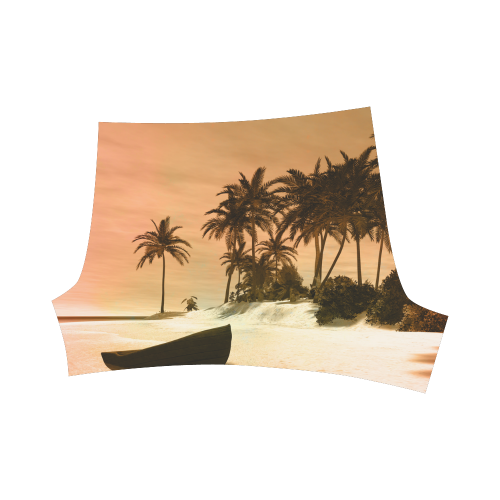 Wonderful seascape with tropical island Briseis Skinny Shorts (Model L04)