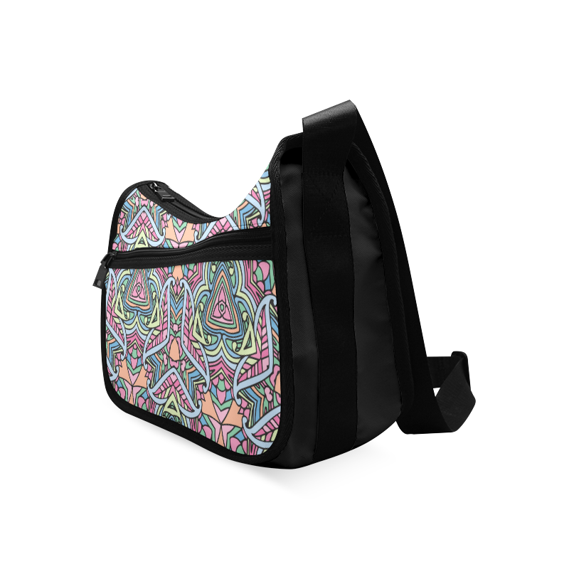 Zandine 0406 soft carnival colors pattern Crossbody Bags (Model 1616)