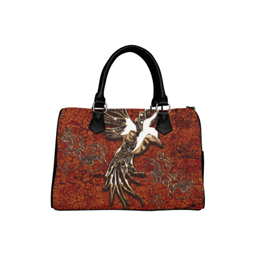 Wonderful bird made of floral elements Boston Handbag (Model 1621)