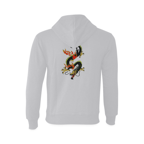 Chinese Dragon Black Oceanus Hoodie Sweatshirt (Model H03)