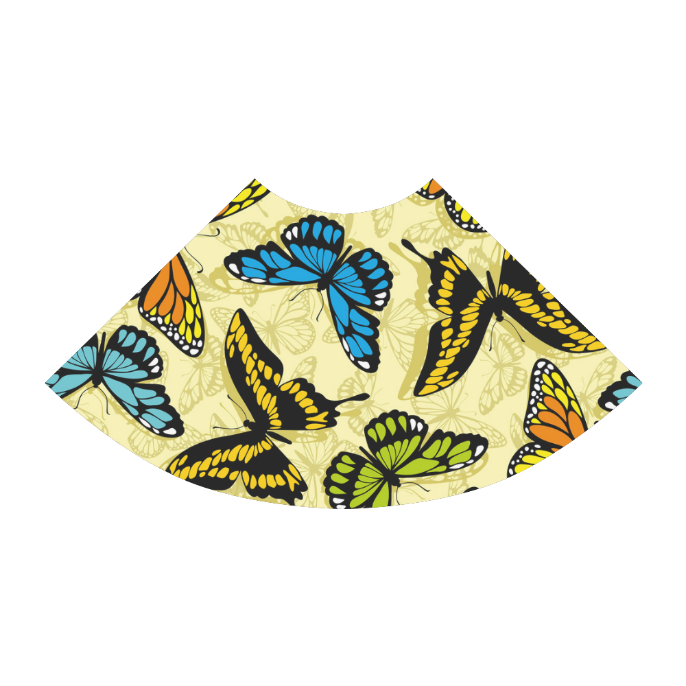 Seamless Colorful Butterfly Atalanta Sundress (Model D04)