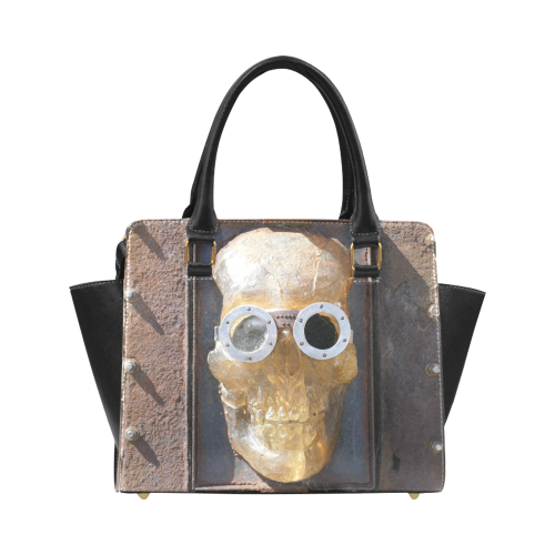 Steampunk skull pirate Classic Shoulder Handbag (Model 1653)