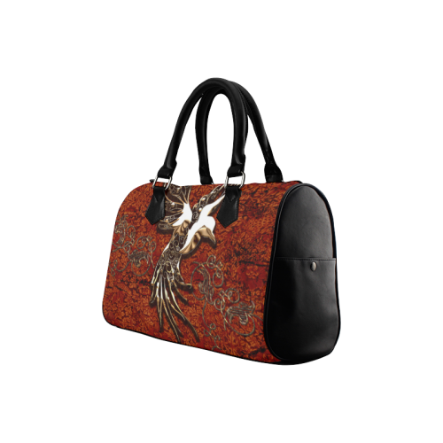 Wonderful bird made of floral elements Boston Handbag (Model 1621)