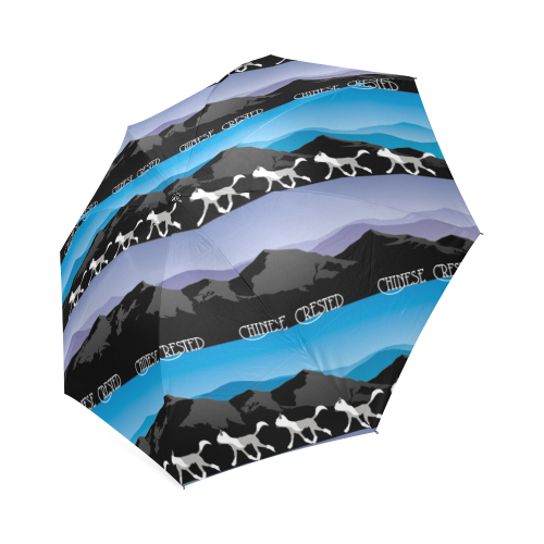 Chinese Crested Rockin The Rockies Foldable Umbrella (Model U01)