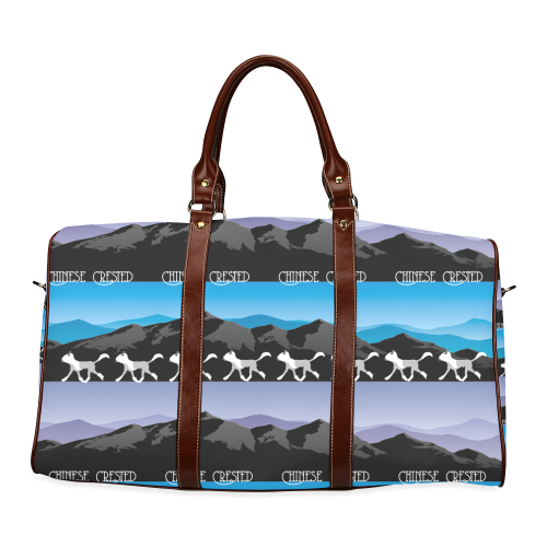Chinese Crested Rockin The Rockies Waterproof Travel Bag/Small (Model 1639)