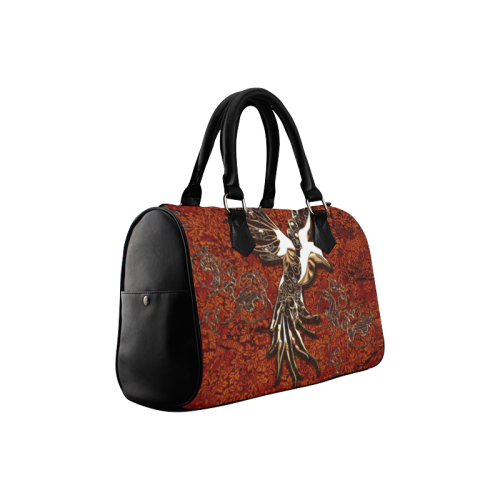 Wonderful bird made of floral elements Boston Handbag (Model 1621)