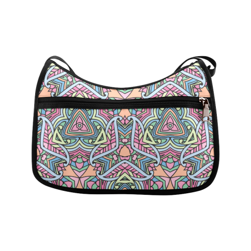 Zandine 0406 soft carnival colors pattern Crossbody Bags (Model 1616)