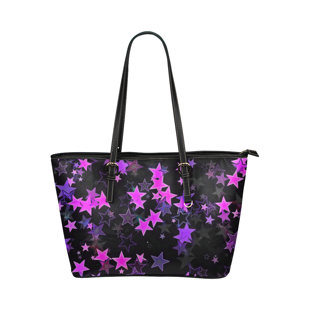 Stars20160710 Leather Tote Bag/Large (Model 1651)