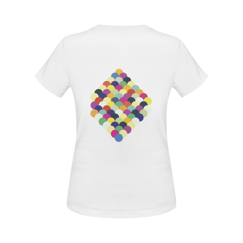 Colorful Circles Women's Classic T-Shirt (Model T17）