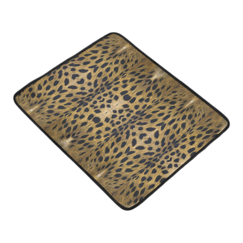 Leopard Texture Pattern Beach Mat 78"x 60"