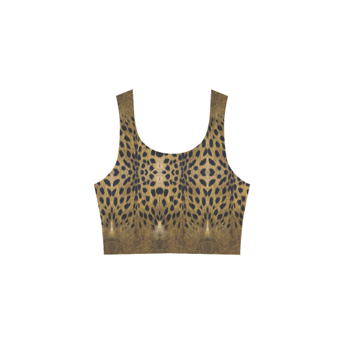 Leopard Texture Pattern Atalanta Sundress (Model D04)