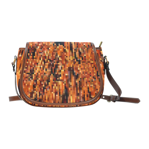Mosaik Fall Colors by Artdream Saddle Bag/Small (Model 1649) Full Customization