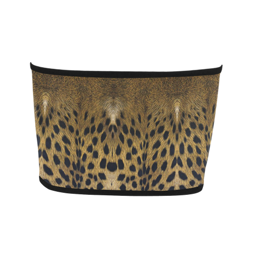Leopard Texture Pattern Bandeau Top