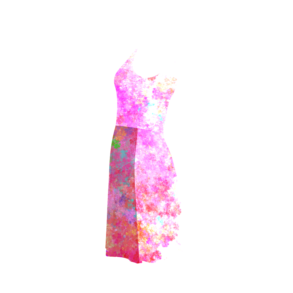 The Pink Party Colorful Splash Atalanta Sundress (Model D04)